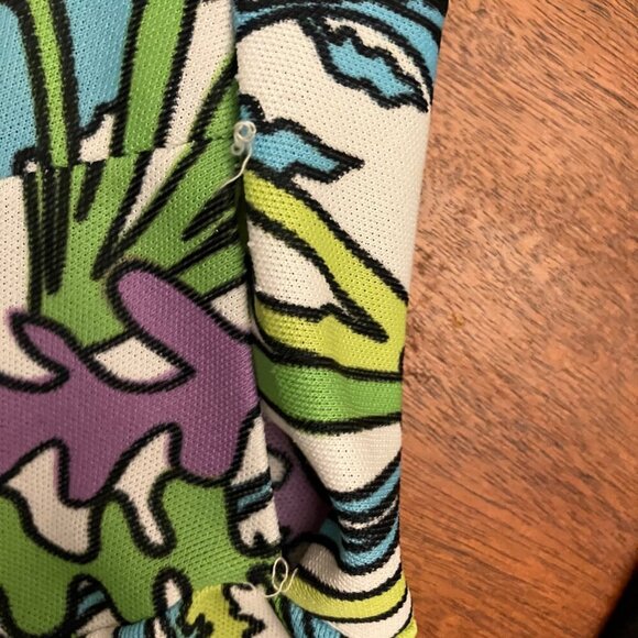 Big Print 1970s Day Dress Plus Sized - Picture 12 of 13